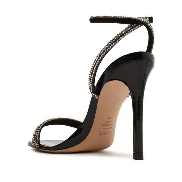 Schutz Womens Altina Glam Black Dressy Heels Shoes 11 NEW!