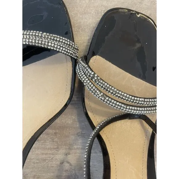 Schutz Womens Altina Glam Black Dressy Heels Shoes 11 NEW!