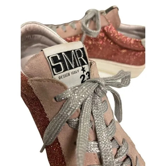 Semerdjian Italian Pink Glitter Shoes Size 40, USA 9