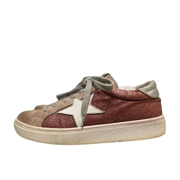 Semerdjian Italian Pink Glitter Shoes Size 40, USA 9