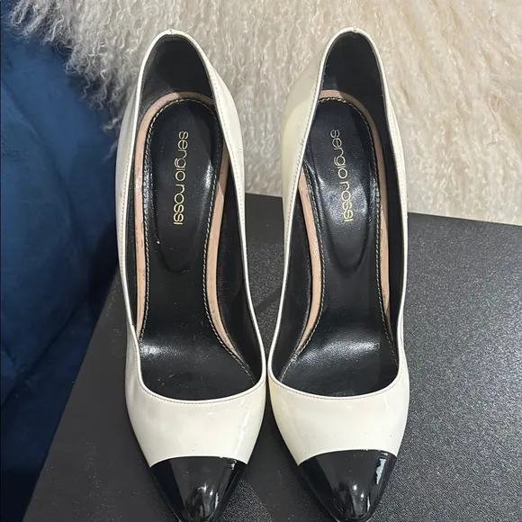 sergio rossi 38.5 (7.5) Color Block Pumps