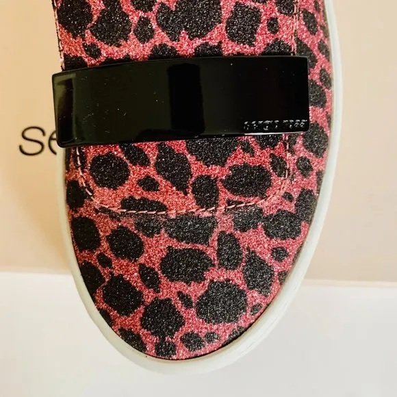 SERGIO ROSSI SHOES SR1 ADDICT GLITTER OCELOT NEW IN BOX W DUST BAG MADE IN ITALY