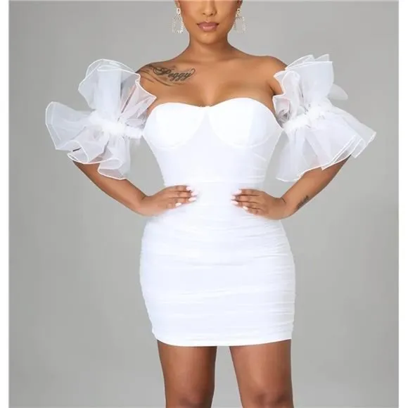 SEXY Bodycon Dress for Women White