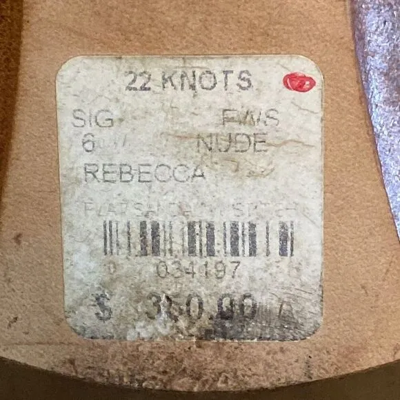 Sigerson Morrison EUC Rebecca 22 Knots Gladiator￼Leather Sandal Retail $360 Sz 6