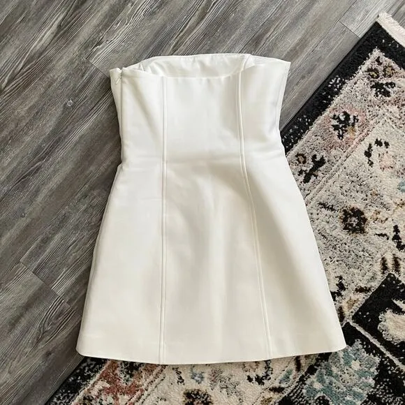 SIR the‎ Label Esther Strapless Mini Dress White