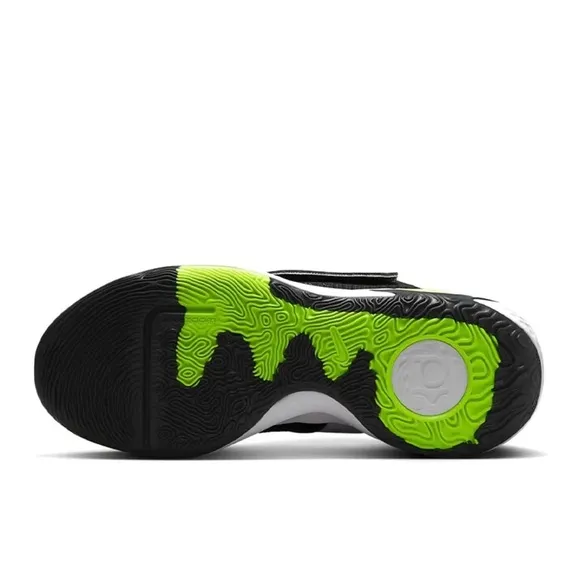Size-12 Nike Mens KD Trey 5 X Basketball Shoes Black White Volt DD9538-007