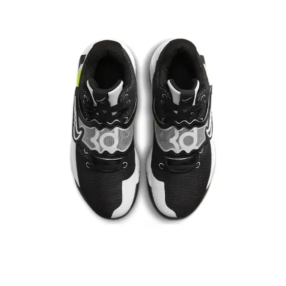 Size-12 Nike Mens KD Trey 5 X Basketball Shoes Black White Volt DD9538-007