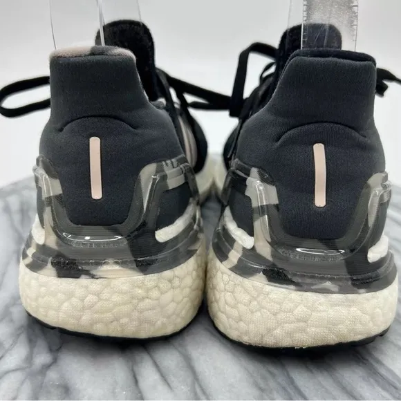 Size 8.5 womens - adidas UltraBoost 20 Black  shoes sneakers running