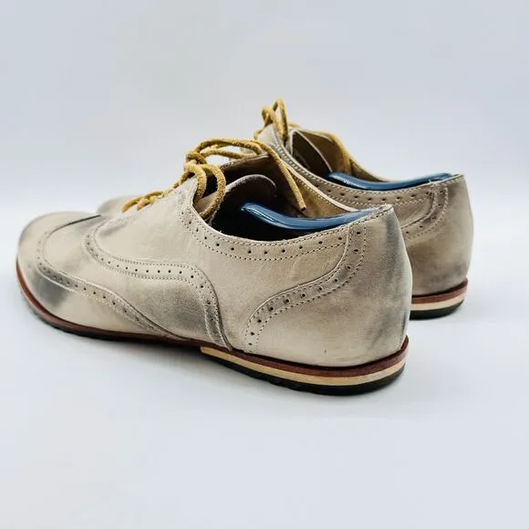 Sorel Shoes Mens 12.5 Gray Leather Wingtip Oxford Madson Brogue Dress Shoes