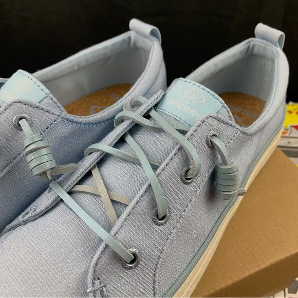 Sperry Crest Vibe Lace Shimmer Blue Women's Various Sizes