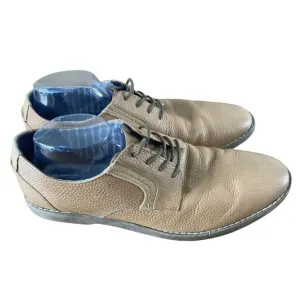 Sperry Top Sider Newman STS 24125 Oxford Men 12M Tan Pebbled Leather Dress Shoes