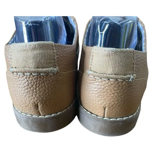 Sperry Top Sider Newman STS 24125 Oxford Men 12M Tan Pebbled Leather Dress Shoes