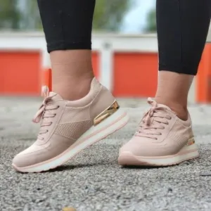 Sports Women's Lace-up Blush Sneakers