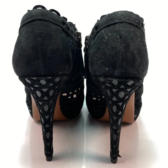 🌷❤️‍🔥SPRING SALE 🔥 FINAL PRICE🌷💥Alaia Black Suede Sandals Heels Pumps 37