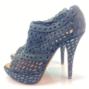 🌷❤️‍🔥SPRING SALE 🔥 FINAL PRICE🌷💥Alaia Black Suede Sandals Heels Pumps 37