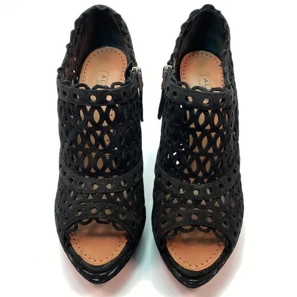 🌷❤️‍🔥SPRING SALE 🔥 FINAL PRICE🌷💥Alaia Black Suede Sandals Heels Pumps 37