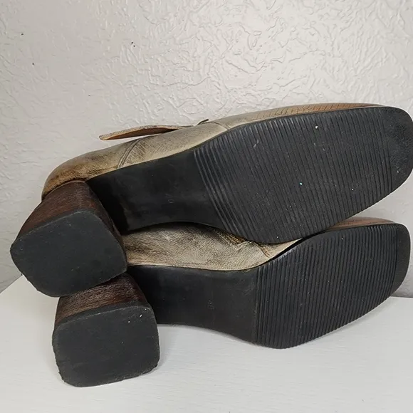 Spring Step L’Artiste Grey Leather Mercedez  Pumps Shoes- Sz 40..US Size 9.5