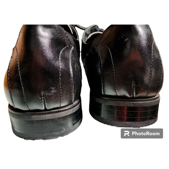 Stacy Adams Leather Oxford Wingtip Black/White Size 11.5 Pachuco