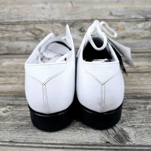 Stacy Adams Men Dress Classic Cap Toe Oxford Lace Shoes White Madison Men's 8D
