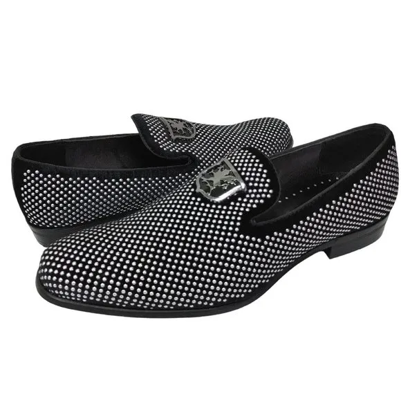 Stacy Adams Swagger Studded Dress Slip On Shoes Men's 10.5