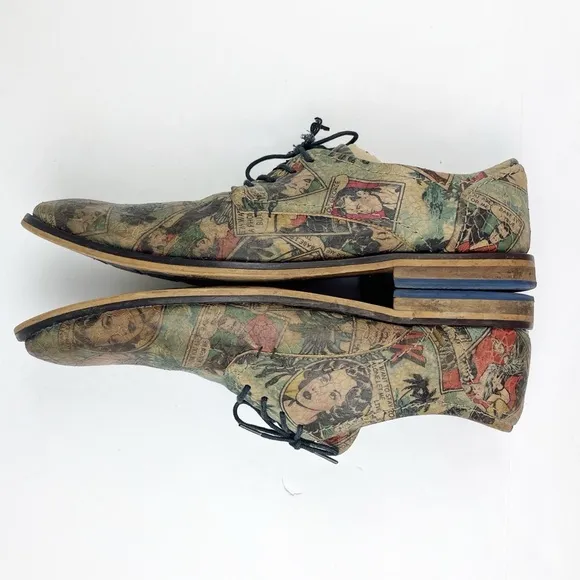 Steve Madden Art Name Isak Comic Strip Oxfords Size 11