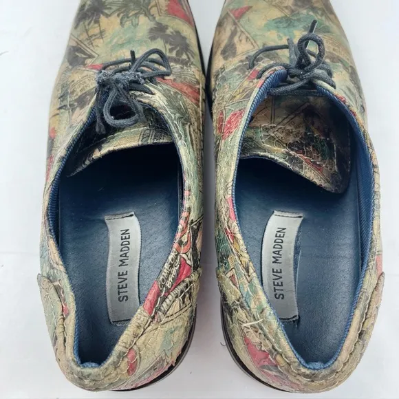 Steve Madden Art Name Isak Comic Strip Oxfords Size 11