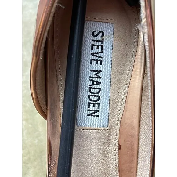 Steve Madden Gold Metallic Heel Stiletto Shoes Women's Size 8.5 NWB