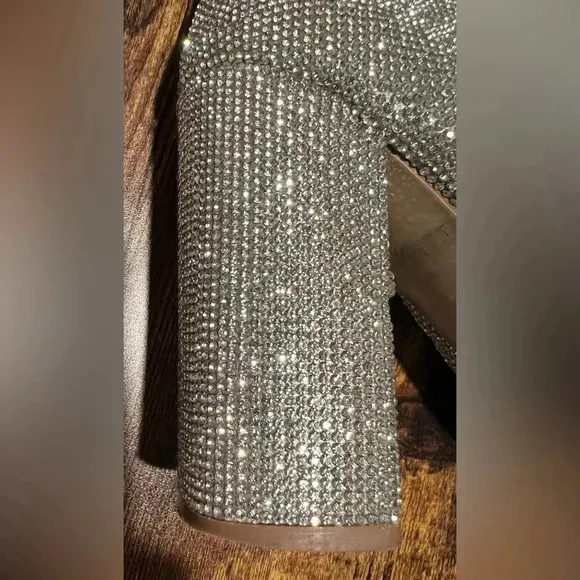 Steve Madden | NOTICED-R silver disco bootie. Size: 10.
