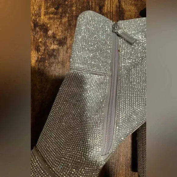 Steve Madden | NOTICED-R silver disco bootie. Size: 10.