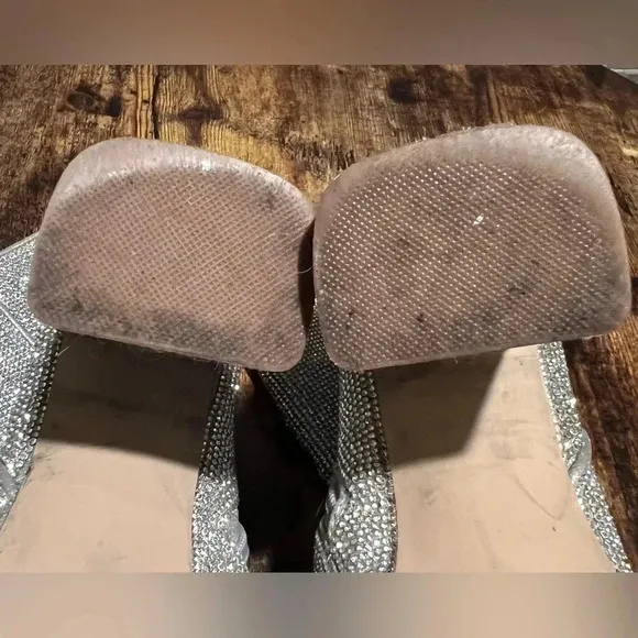 Steve Madden | NOTICED-R silver disco bootie. Size: 10.