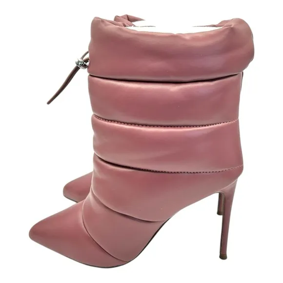 STEVE MADDEN Pink Cloak Mid Calf Stiletto Boot | US 8