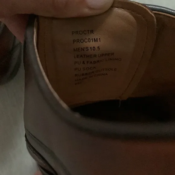 Steve Madden Proctr wingtip Oxfords shoes 10.5 brown tan classic elegant leather