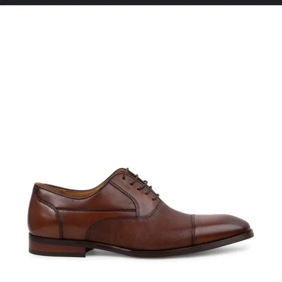 Steve Madden Proctr wingtip Oxfords shoes 10.5 brown tan classic elegant leather