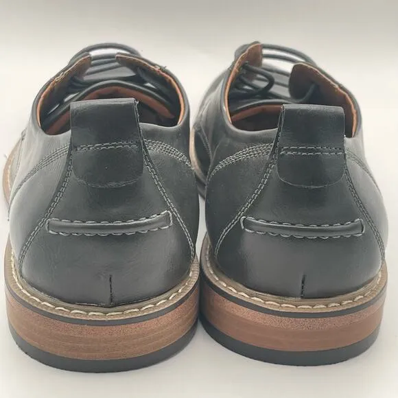 Steve Madden Size 10.5 M-Nytro Dress Derby Oxford Blk-Gray Lace Up