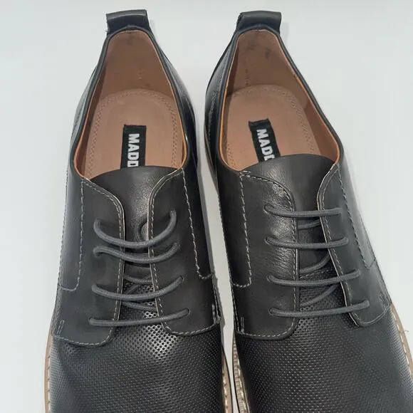 Steve Madden Size 10.5 M-Nytro Dress Derby Oxford Blk-Gray Lace Up