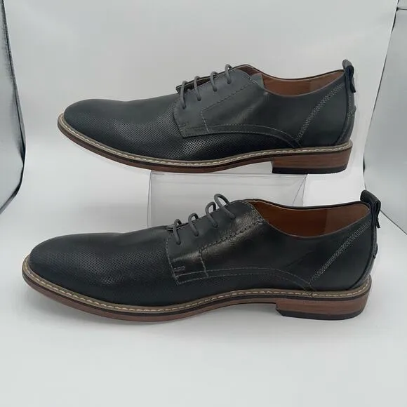 Steve Madden Size 10.5 M-Nytro Dress Derby Oxford Blk-Gray Lace Up