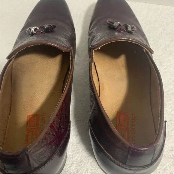 Steven Land purple men's dress shoes Leather size‎ 10M