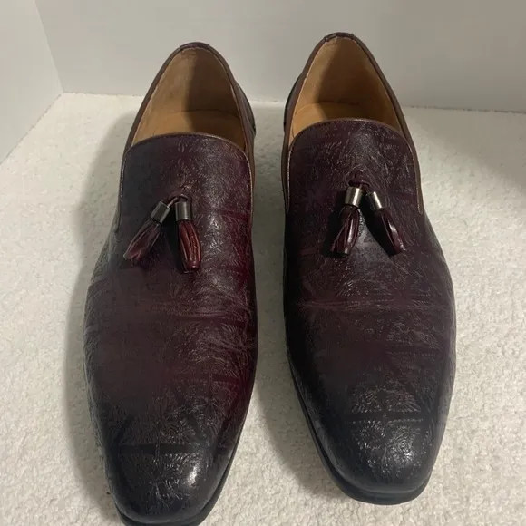 Steven Land purple men's dress shoes Leather size‎ 10M