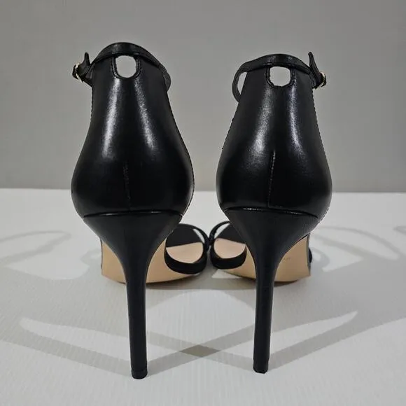 Stuart Weitzman Amelina 95 Sandal Stiletto Heel Black Leather Size 11