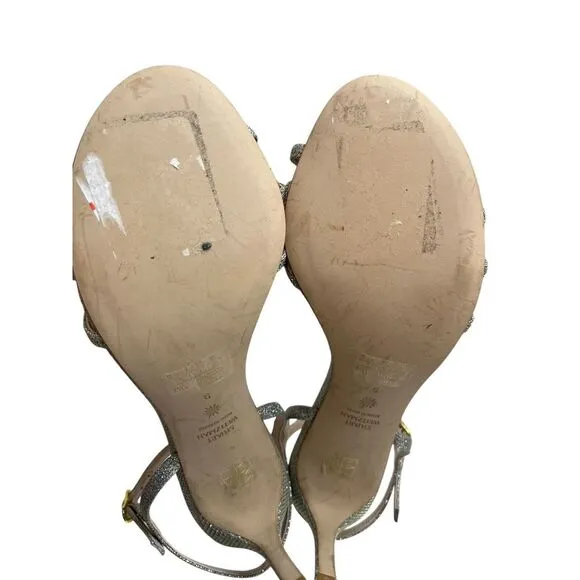 Stuart Weitzman Barelythere 100 Sandal,‎ Size 9