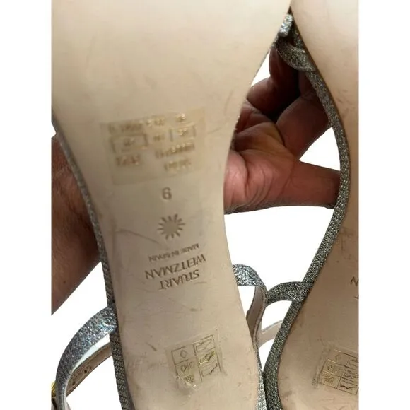 Stuart Weitzman Barelythere 100 Sandal,‎ Size 9