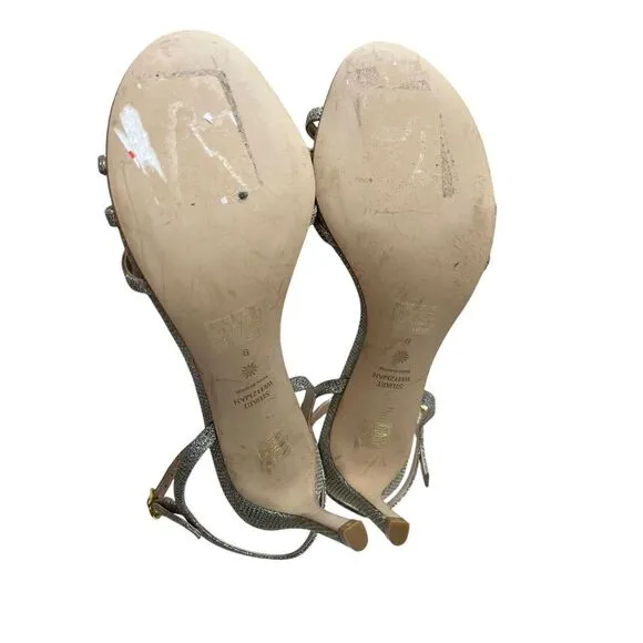 Stuart Weitzman Barelythere 100 Sandal,‎ Size 9