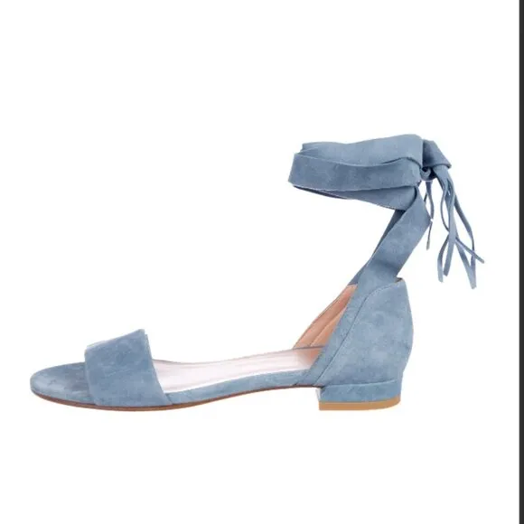Stuart Weitzman Corbata Suede  Sandals Size 8.5