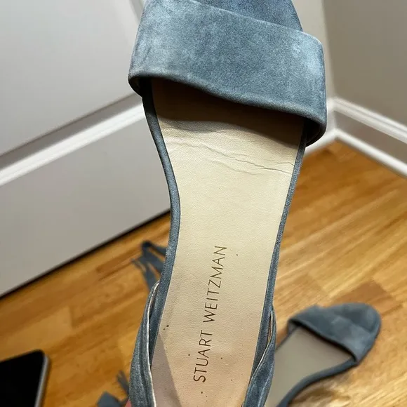 Stuart Weitzman Corbata Suede  Sandals Size 8.5