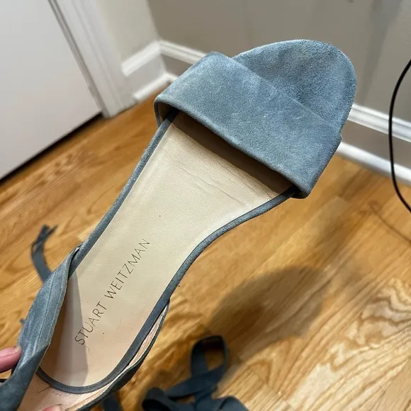 Stuart Weitzman Corbata Suede  Sandals Size 8.5