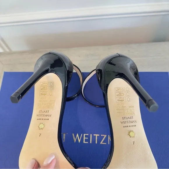 Stuart Weitzman Nudistcurve Ankle Strap Women’s Sandal 7 &amp; 7.5