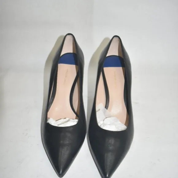 STUART WEITZMAN TIPPI 70 PUMP SHOES POINTY TOE BLACK LEATHER 9 (D5)