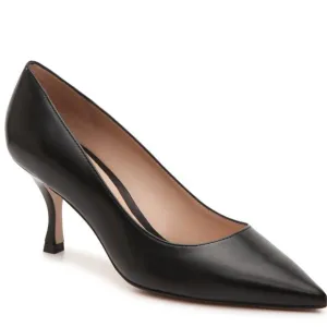 STUART WEITZMAN TIPPI 70 PUMP SHOES POINTY TOE BLACK LEATHER 9 (D5)