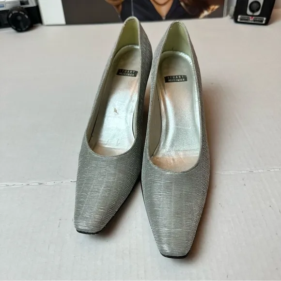 Stuart Weitzman vintage metallic pumps