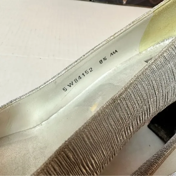 Stuart Weitzman vintage metallic pumps